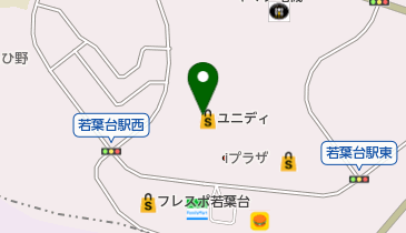 ユニディ若葉台店の地図画像