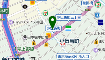 小伝馬町ドラッグの地図画像