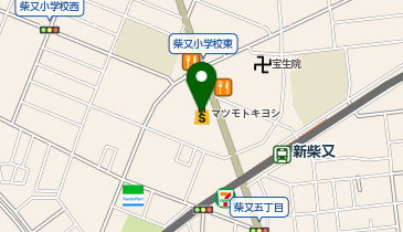マツモトキヨシ新柴又駅前店の地図画像