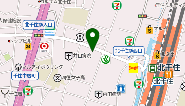 マツモトキヨシ北千住店の地図画像