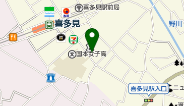 ココカラファイン喜多見店の地図画像