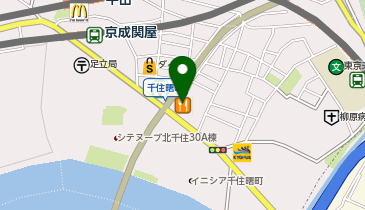 マツモトキヨシ千住曙町店の地図画像