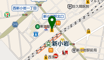 ミネドラッグ新小岩北口店の地図画像