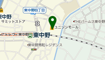 ミネドラッグユニゾンモール東中野店の地図画像
