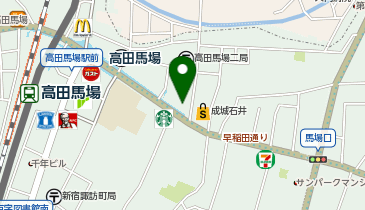 マツモトキヨシ高田馬場二丁目店の地図画像