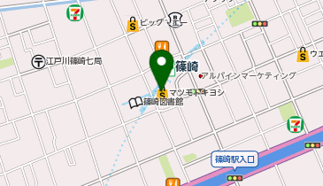 マツモトキヨシmatsukiyoLAB篠崎駅前店の地図画像