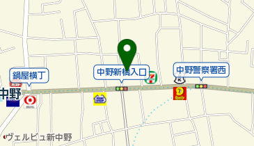 ココカラファイン中野中央店の地図画像