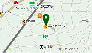 ココカラファイン都立大学駅南口店の地図画像