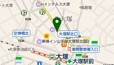 ココカラファイン大塚店の地図画像