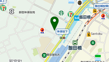 マツモトキヨシ神楽坂店の地図画像