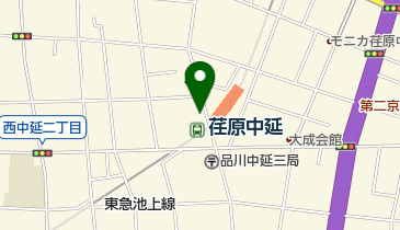 ヒノミドラッグ中延店の地図画像
