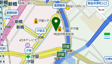 マツモトキヨシカレッタ汐留店の地図画像