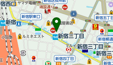 マツモトキヨシ新宿三丁目Part2店の地図画像