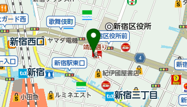 マツモトキヨシ新宿靖国通り店の地図画像