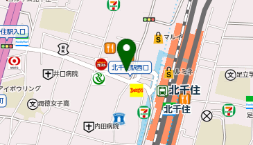 マツモトキヨシ北千住駅前店の地図画像