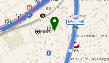ココカラファイン初台店の地図画像