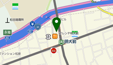 マツモトキヨシフレンテ明大前店の地図画像