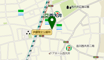 ココカラファイン西大井店の地図画像