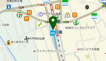 マツモトキヨシ目黒店の地図画像