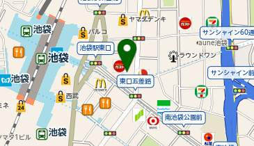 マツモトキヨシ池袋東口五差路前店の地図画像