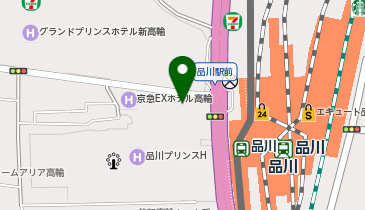 ウィング高輪WESTの地図画像