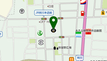 あきるのプレイスの地図画像