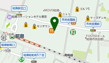 タカキュー昭島店の地図画像