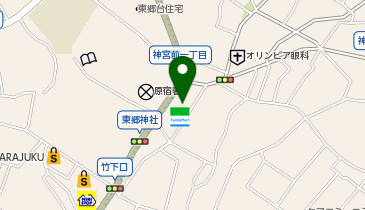 BEAMS T原宿の地図画像