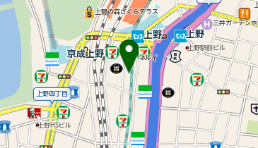 GAPストア上野丸井の地図画像