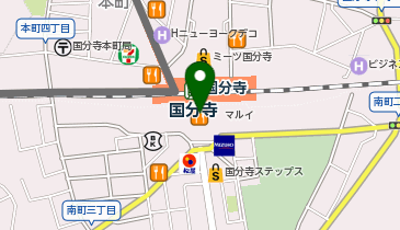 GAPストアマルイ国分寺の地図画像