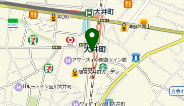 靴下屋アトレ大井町店の地図画像