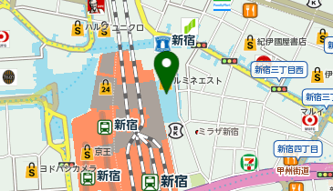 BEAMS新宿の地図画像
