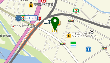 H&M二子玉川ライズ店の地図画像