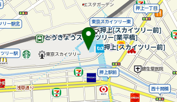 BEAMS東京スカイツリータウンの地図画像