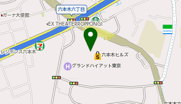 BEAMS六本木ヒルズの地図画像