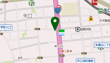 ワークマンプラス蒲田矢口渡店の地図画像