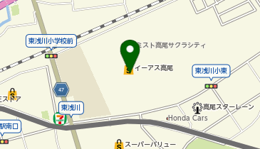 ジーユーイーアス高尾店の地図画像