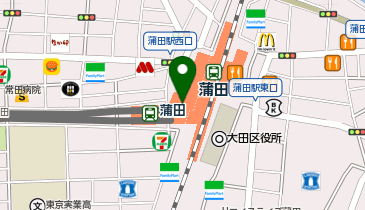 ジーユー東急プラザ蒲田店の地図画像