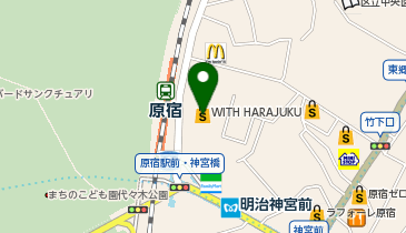 H&M原宿店の地図画像