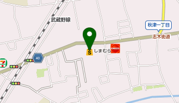 ファッションセンターしまむら秋津店の地図画像