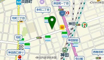 つるやゴルフ神田駅前店の地図画像