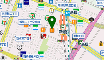 上州屋新橋駅前店の地図画像