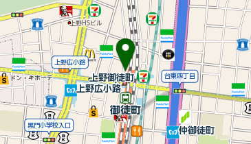 二木ゴルフアメ横本店の地図画像