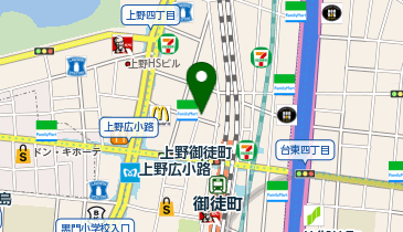 二木ゴルフ中古センターアメ横店の地図画像