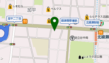 二木ゴルフ加平店の地図画像