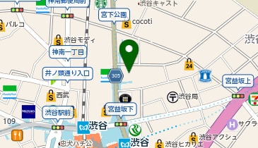 上州屋渋谷東口店の地図画像