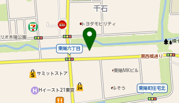 上州屋東陽町店の地図画像