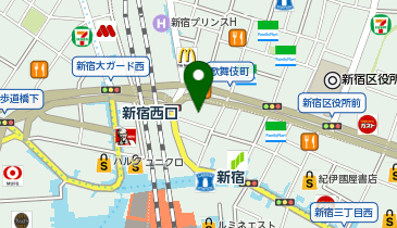 ゴルフ5フラッグシップストア新宿店の地図画像