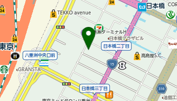 つるやゴルフ八重洲店の地図画像