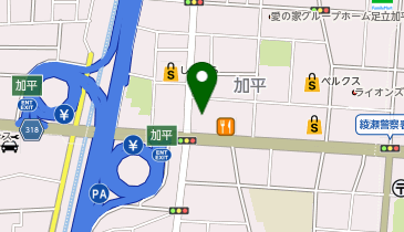 ヴィクトリアゴルフ加平インター店の地図画像